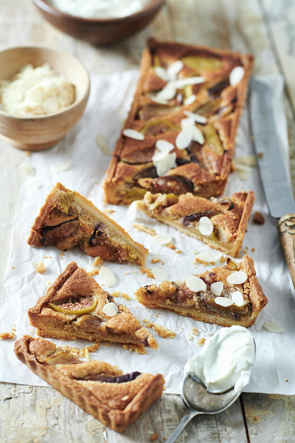 Fig And Almond Tart Photograph by Yehia Asem El Alaily