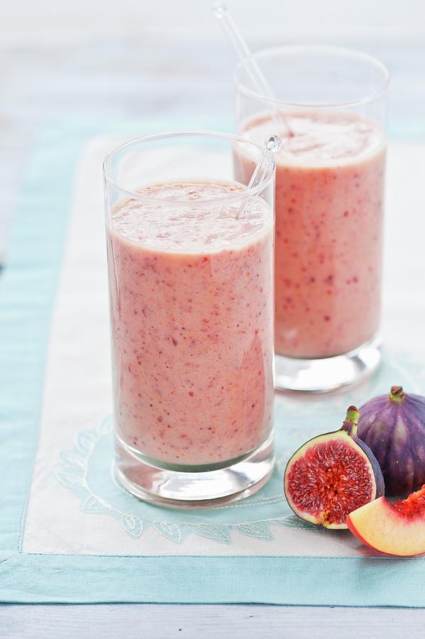 Fig Smoothies Photograph by Sarka Babicka