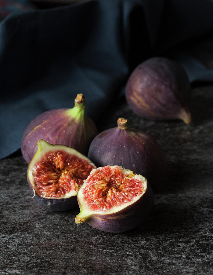 Figs, One Halved Photograph by Stacy Grant