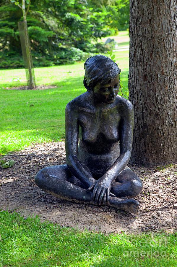 Tree Photograph - Figurative Sculpture Of A Woman by Dr Keith Wheeler/science Photo Library
