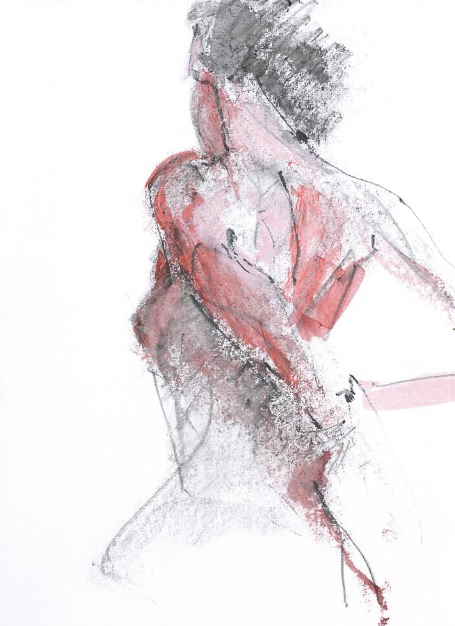 Nude Mixed Media - Figure 181105DP by Chris N Rohrbach