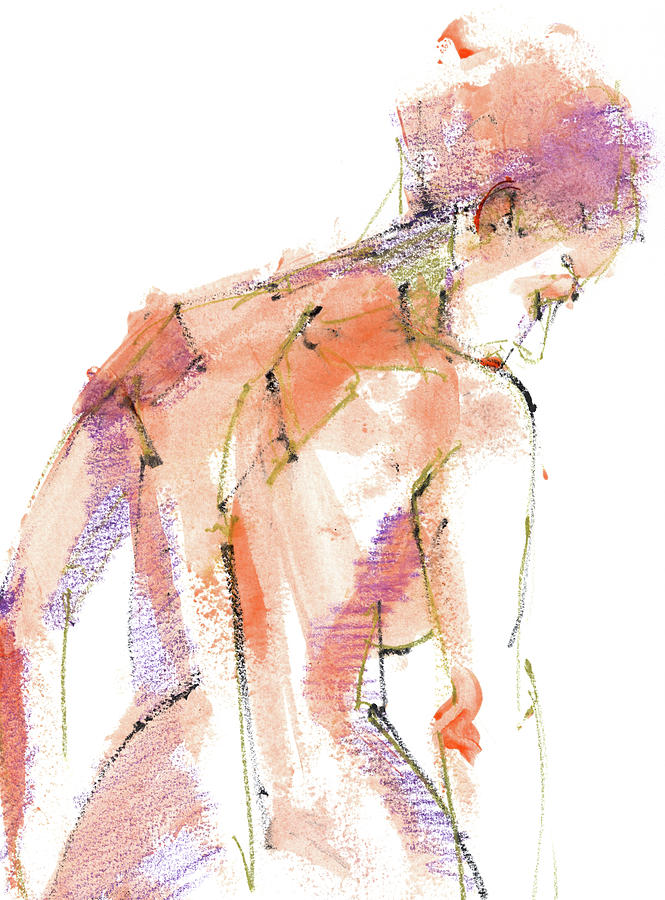 Nude Mixed Media - Untitled #810 by Chris N Rohrbach