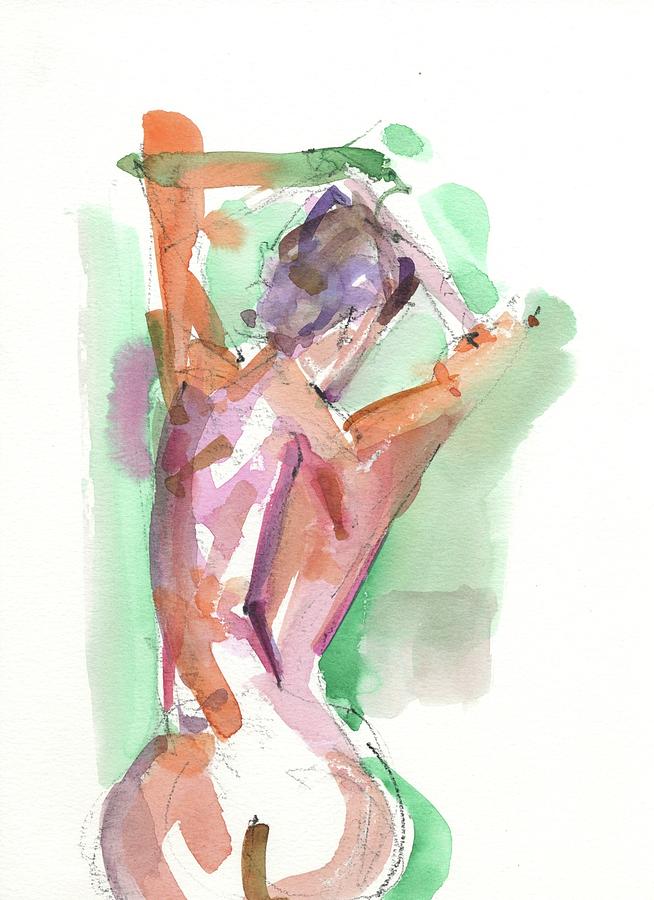 Nude Painting - Figure 190402DP by Chris N Rohrbach