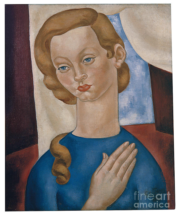 Figure Of A Woman; Figura De Mujer, 1924 Painting by Alfredo Guttero