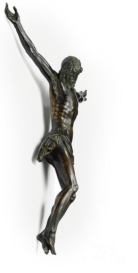 Figure of the crucified Christ, cast from a model by Giambologna, attributed to Antonio Susini and w Sculpture by Giambologna