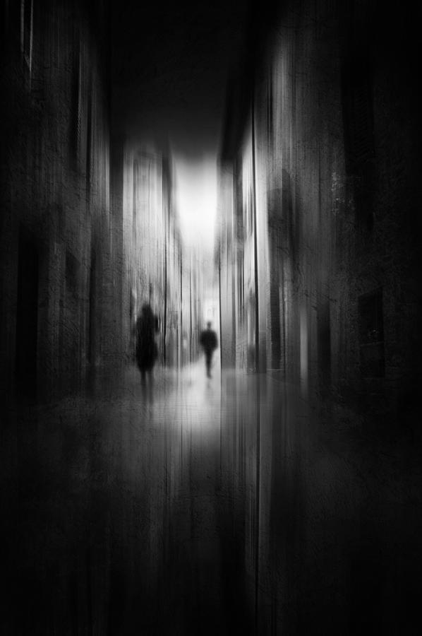 Figures In The Alley Photograph by Nicodemo Quaglia