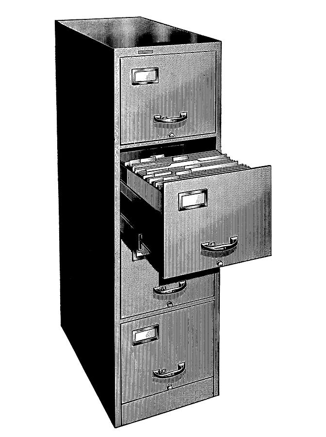 File with Full Open Drawer Drawing by CSA Images Fine Art America