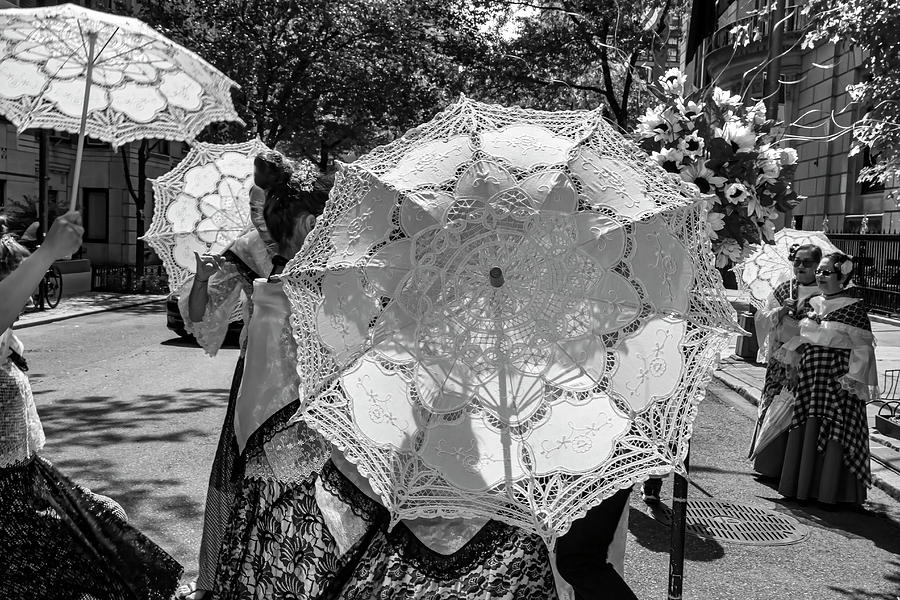 Filipino Day Parade NYC 2019 Parasols and Dancers Photograph by Robert Ullmann