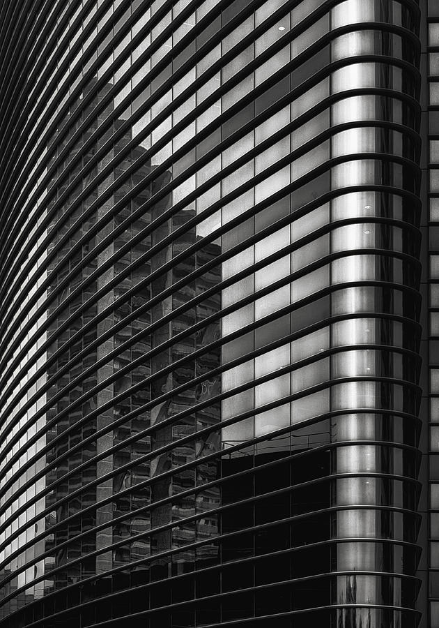 Filled Lines, Reflected Balconies Photograph by Yvette Depaepe