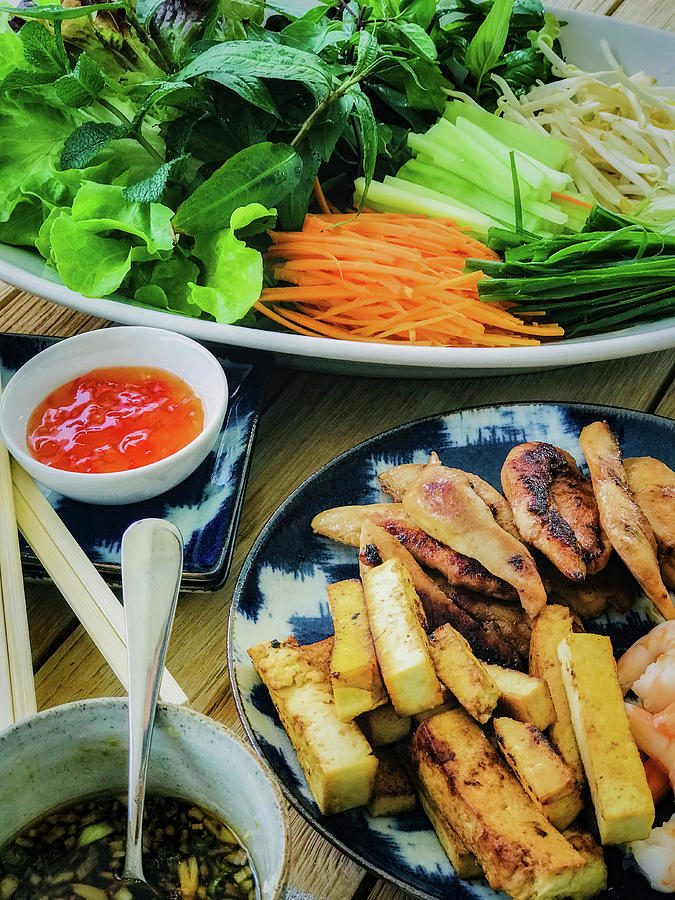 Fillings For Vietnamese Spring Rolls Photograph by Eising Studio
