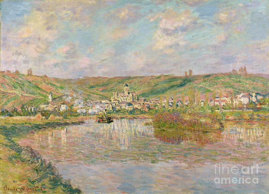 Fin Dapres Midi, Vetheuil, 1880 By Claude Monet Painting by Claude Monet