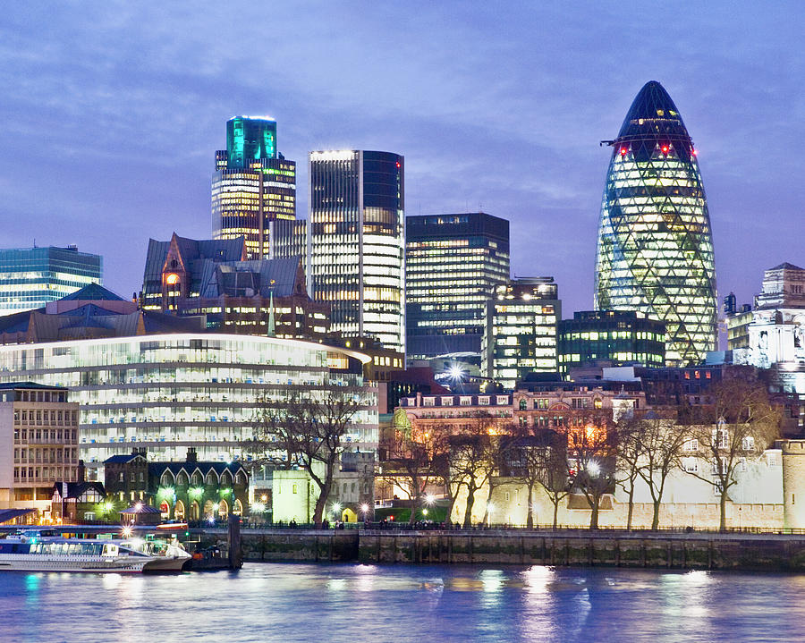 Financial City Skyline, London Photograph by John Harper
