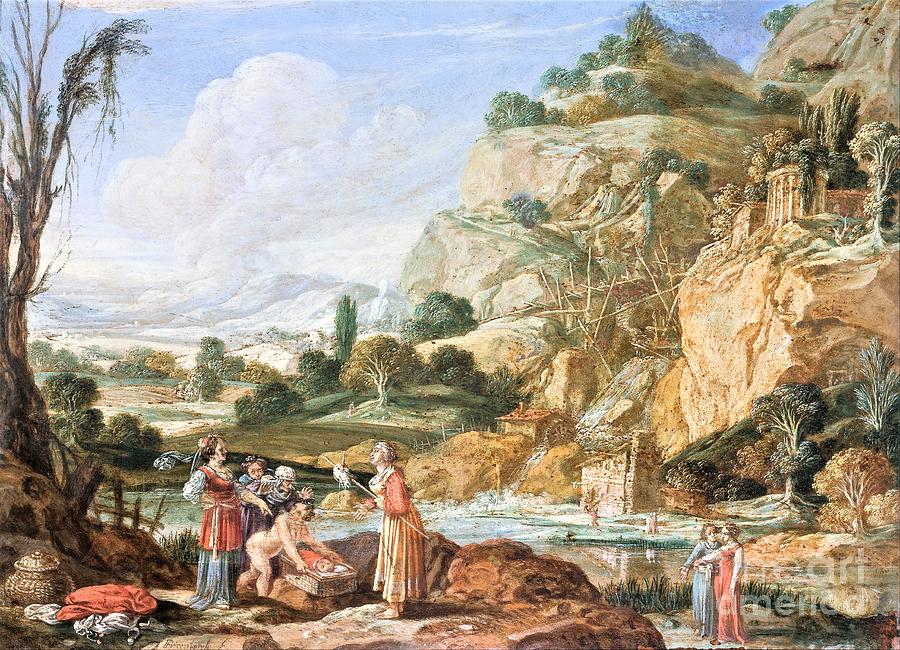 Moses Painting - Finding of Moses by Thea Recuerdo