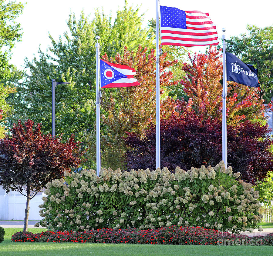 Findlay Flags  3409 Photograph by Jack Schultz