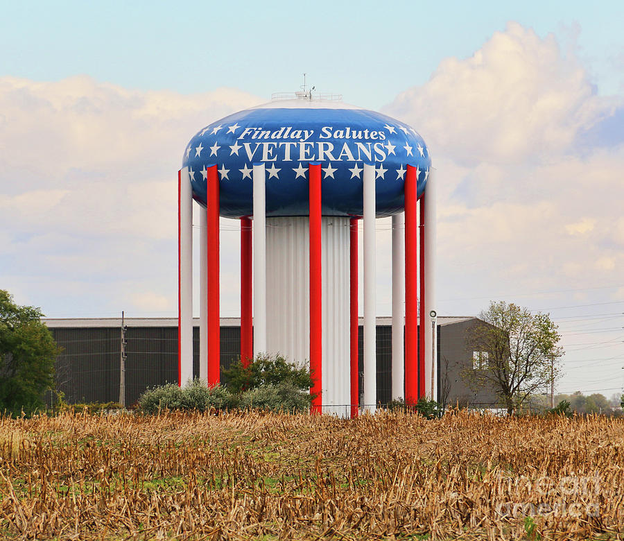 Findlay Water Tower 4612 Photograph by Jack Schultz