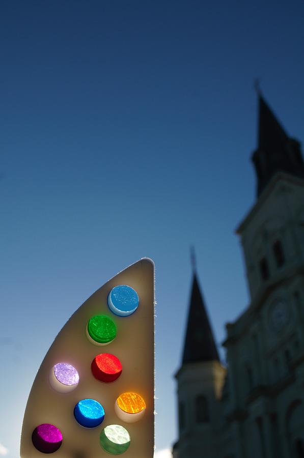 Fine Art America Tony Award And The St. Louis Cathedral In New Orleans Photograph by Michael Hoard