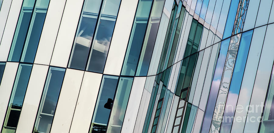 Fine Art Modern Architecture Helsingborg Abstract Closeup Photograph by Antony McAulay