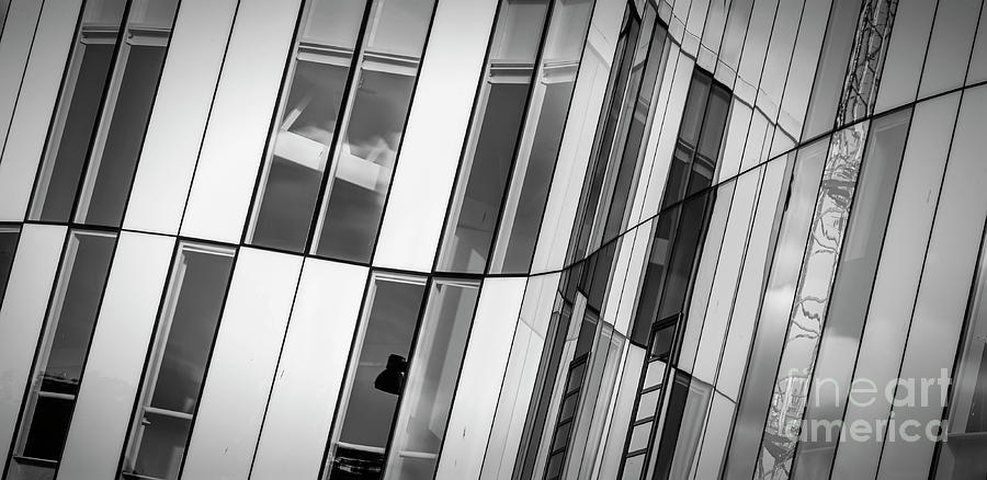Fine Art Modern Architecture Helsingborg Abstract Windows Photograph by Antony McAulay