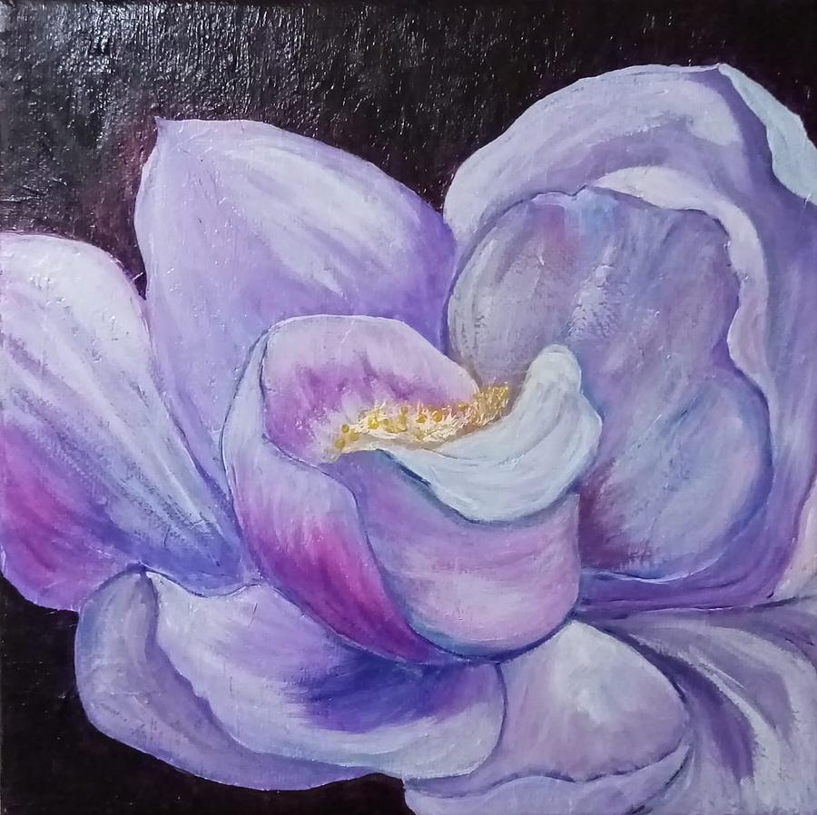Flower Painting With Acrylic