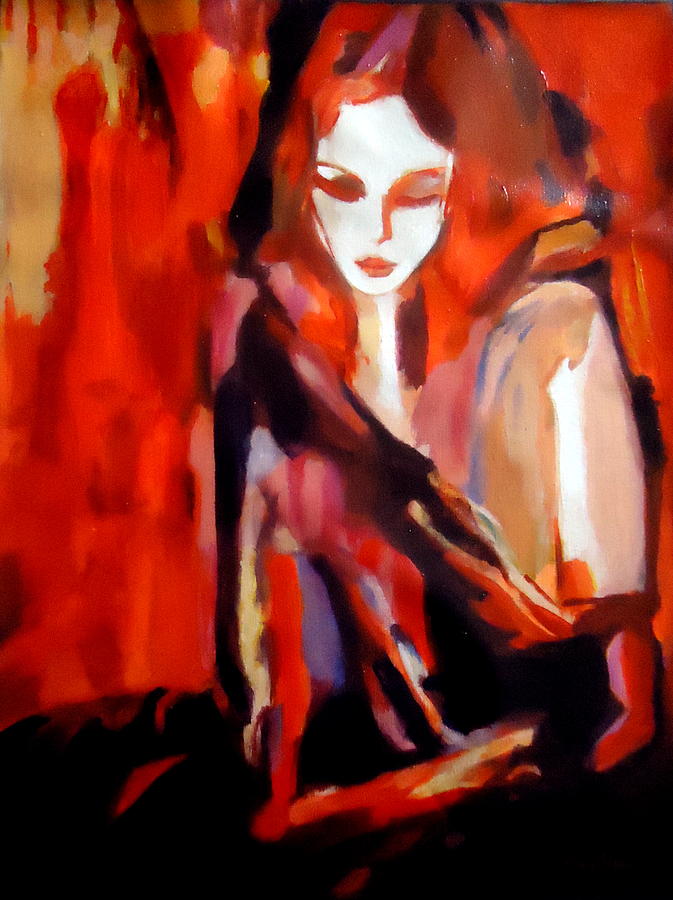 Nude Painting - Finesse by Helena Wierzbicki