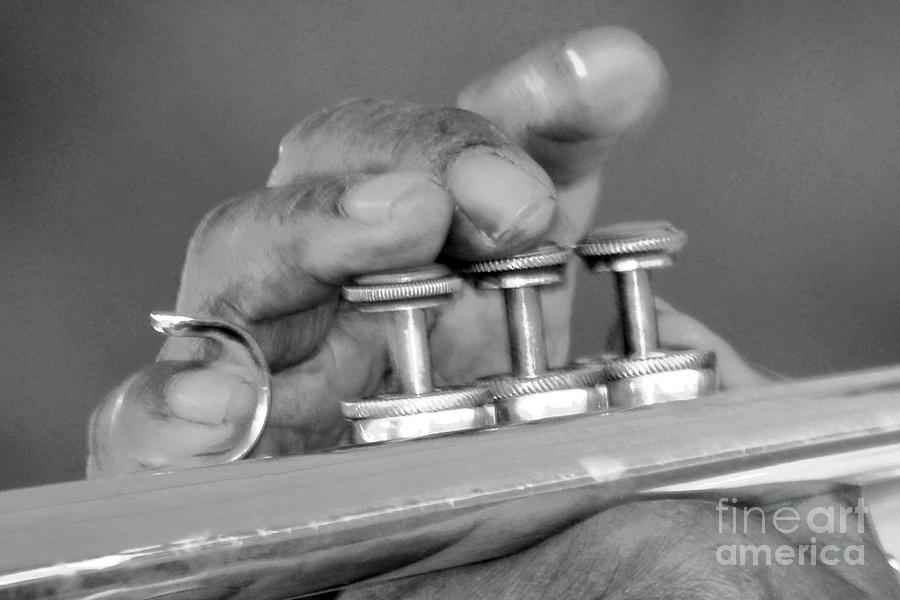 Finger Play In Black And White Photograph
