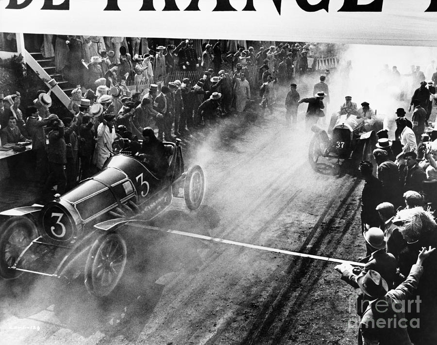Streets Photograph - Finish Line At Auto Race by Everett Collection Streets Photograph - Finish Line At Auto Race by Everett Collection