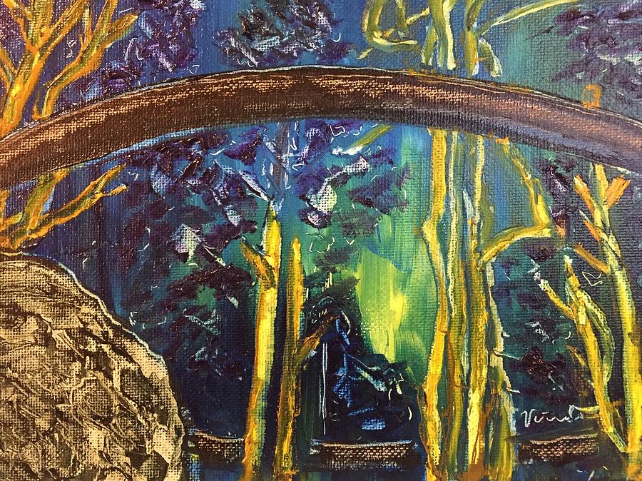 Finisterre Painting - Finisterre at Night by Vonda Drees Finisterre Painting - Finisterre at Night by Vonda Drees