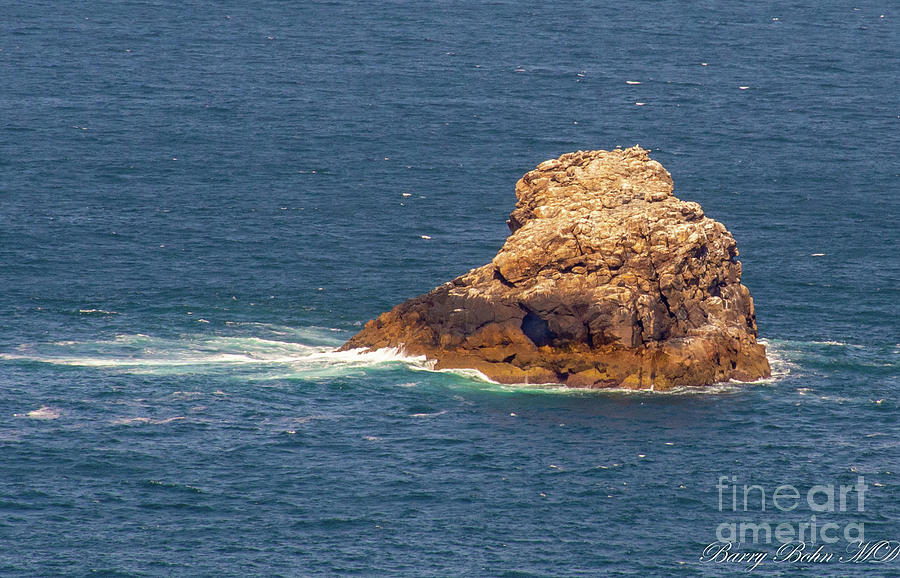 Finisterre rock Photograph by Barry Bohn