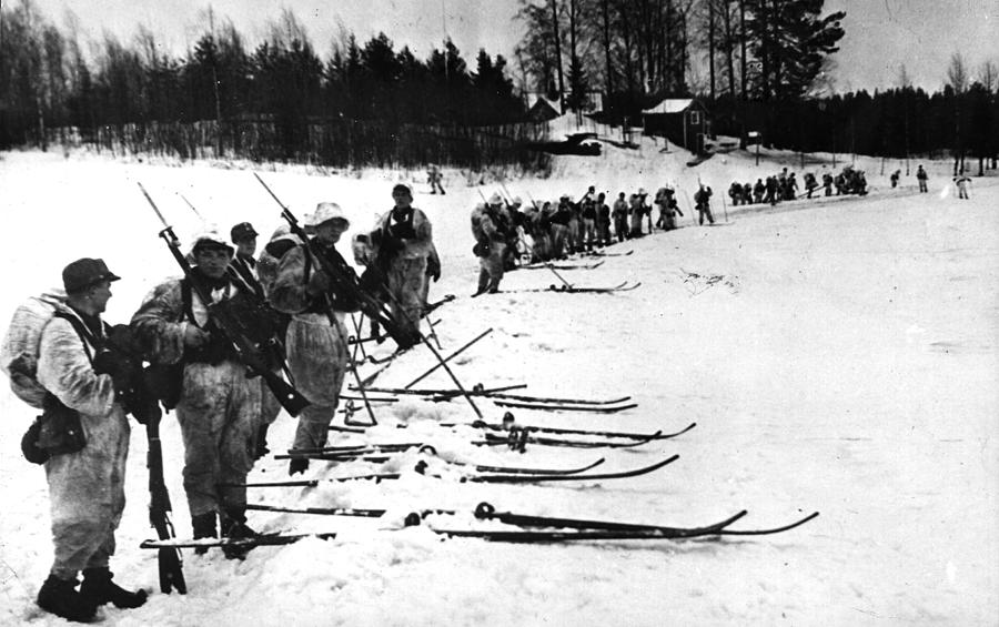 Finnish Troops Photograph by Hulton Archive