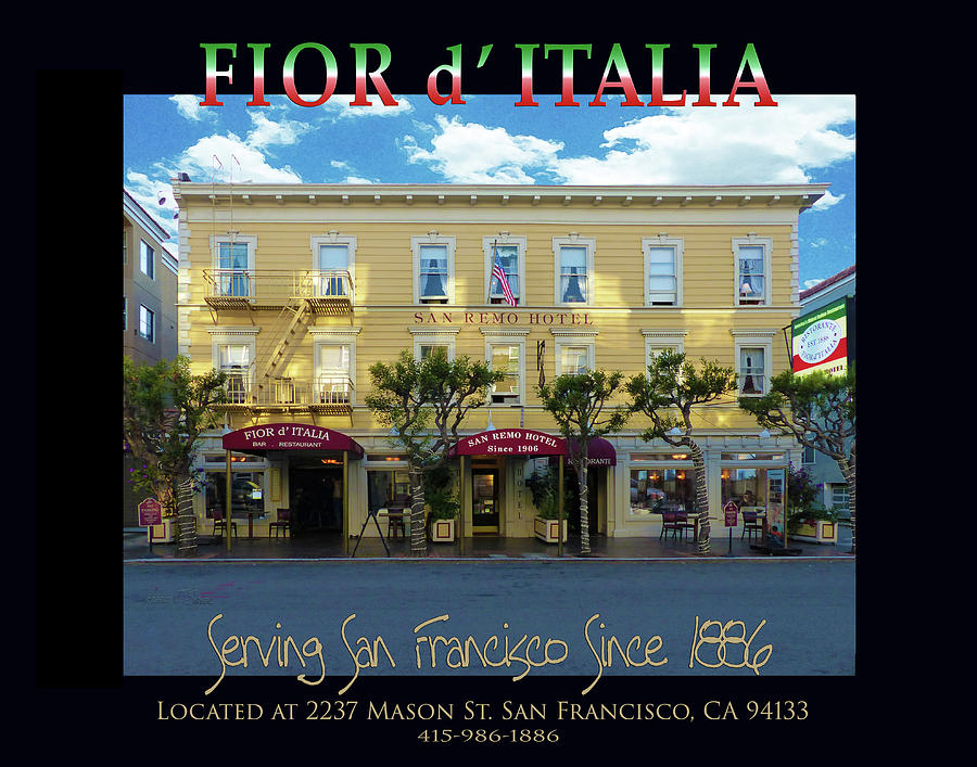 Fior d Italia Since 1886 Photograph by Robert J Sadler