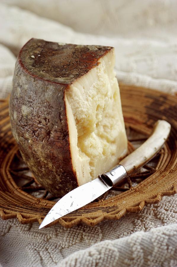 Fiore Sardo sardinian Sheeps Cheese, Italy Photograph by Franco Pizzochero