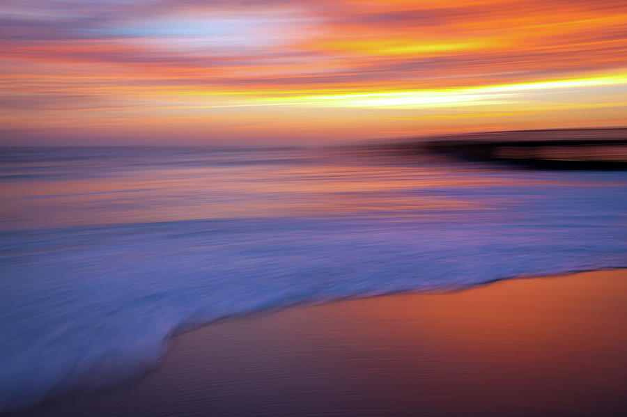 Fire and Ice Ocean Abstract Photograph by R Scott Duncan