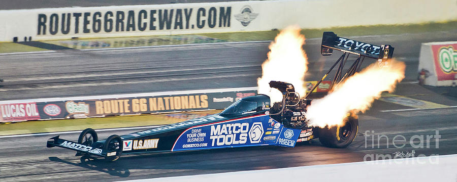 Top Fuel Photograph - Fire Breathing Beast by Billy Knight