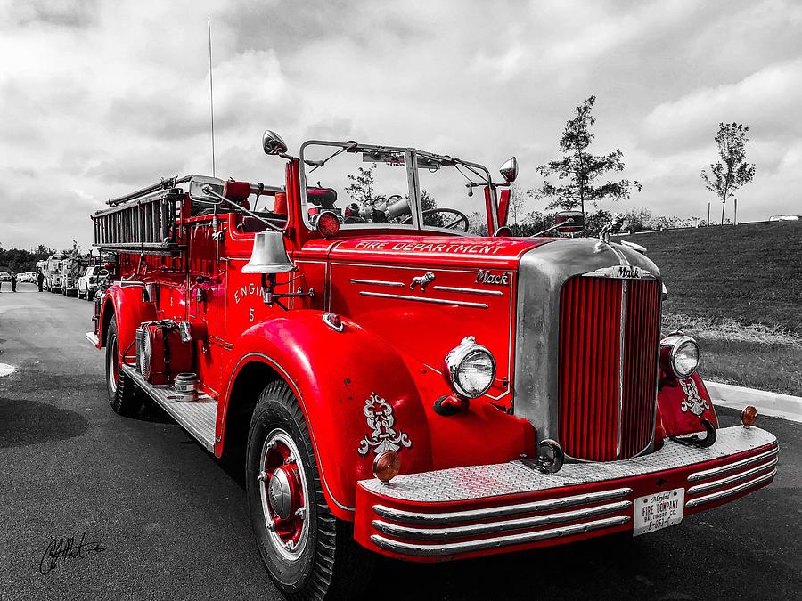 Fire Engine Photograph by Chris Montcalmo