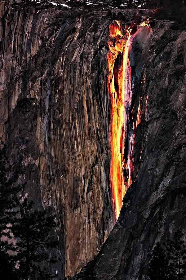 Fire Falls Photograph by Ropelato Photography; Earthscapes