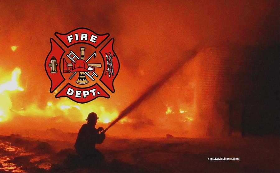 Fire fighting 5 Photograph by David Matthews