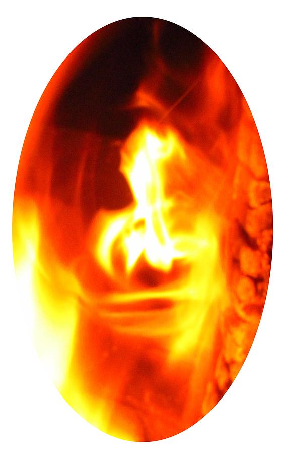 Fire Ghost Impression for Halloween Card or Shirt Photograph by Delynn Addams