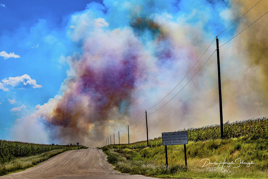 Fire In The Field Photograph by Dawn Hough Sebaugh