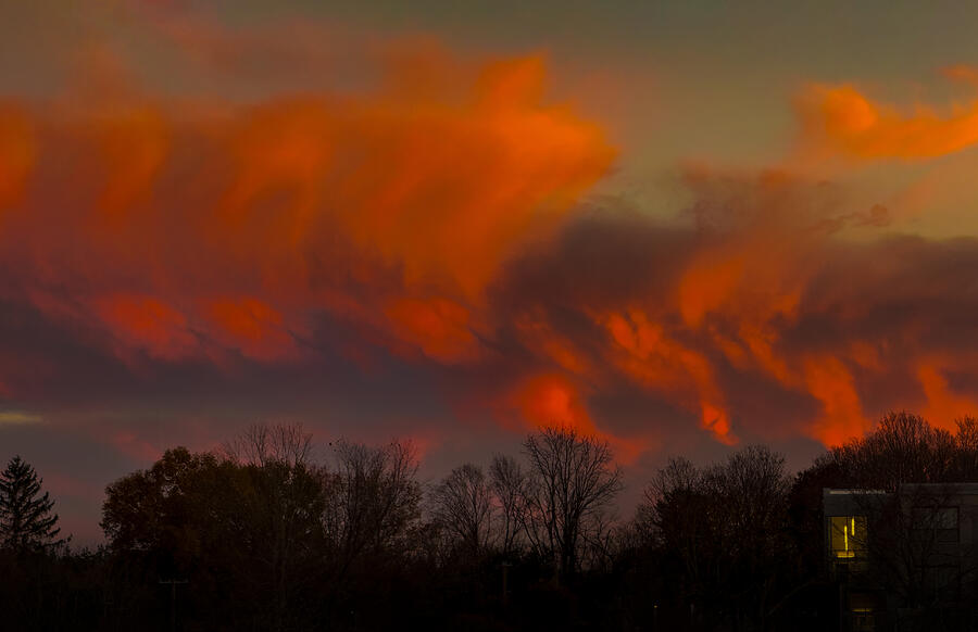 Fire In The Sky Photograph by Monica Wang