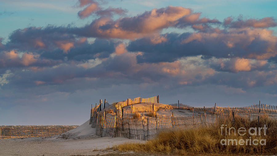 Fire Island Dune at Sunset Photograph by Sean Mills