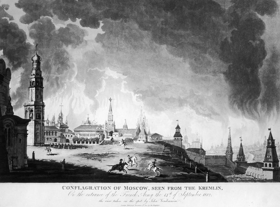 Fire Of Moscow, 1812 Photograph by Fotosearch