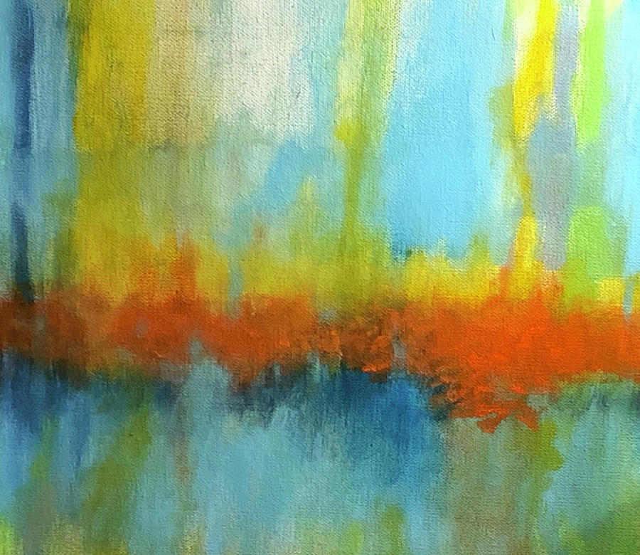Fire on the Water Painting by Susan Kayler