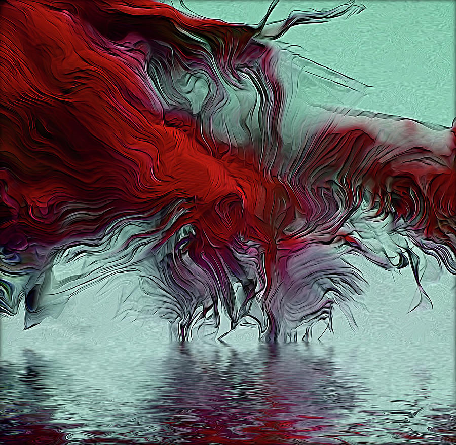 Fire On Water Digital Art