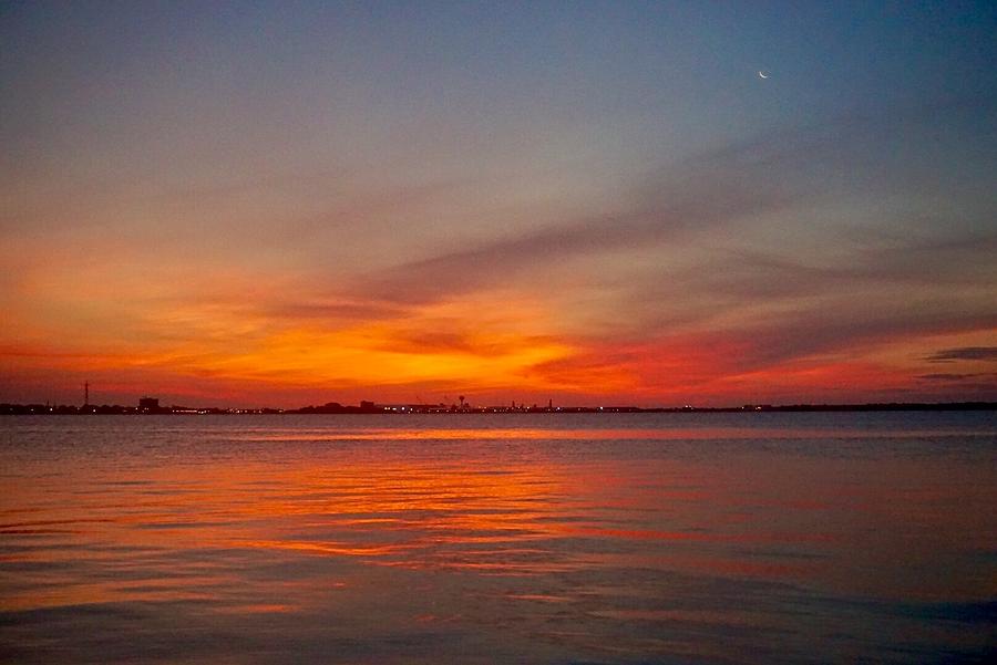 Fire Water Moon Photograph By Summer Flowers Ricketts - Fine Art America