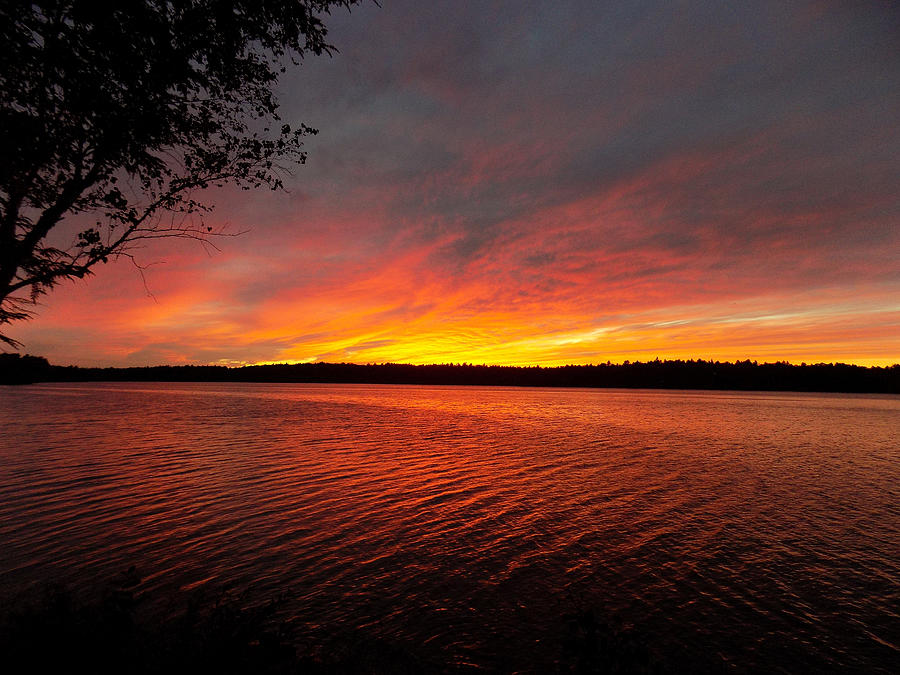 Sunset Photograph - Fire Water by Susan Janus