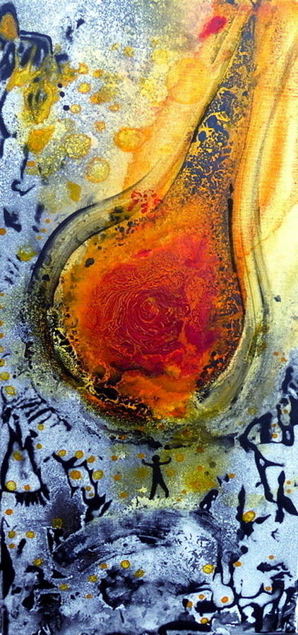 Fireball Painting by REA Gallery