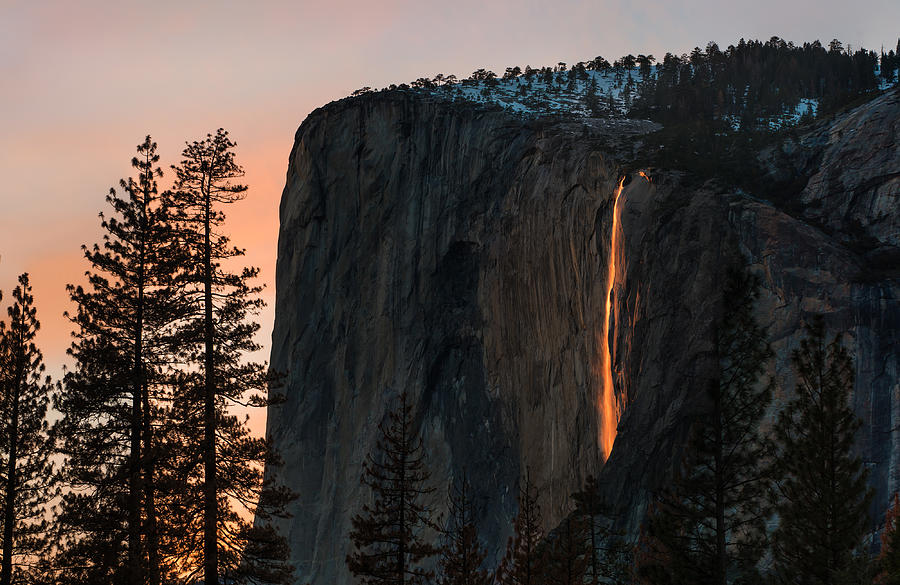 Yosemite National Park Photograph - Firefall by Hua Zhu