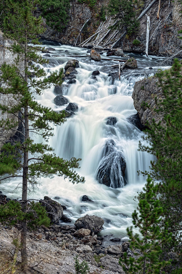 Firehole Falls In Late Afternoon Photograph by Angelo Marcialis