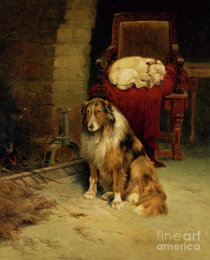 Fireside Companions Painting by Philip Eustace Stretton