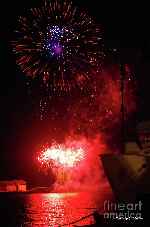 Firework Explosions Photograph